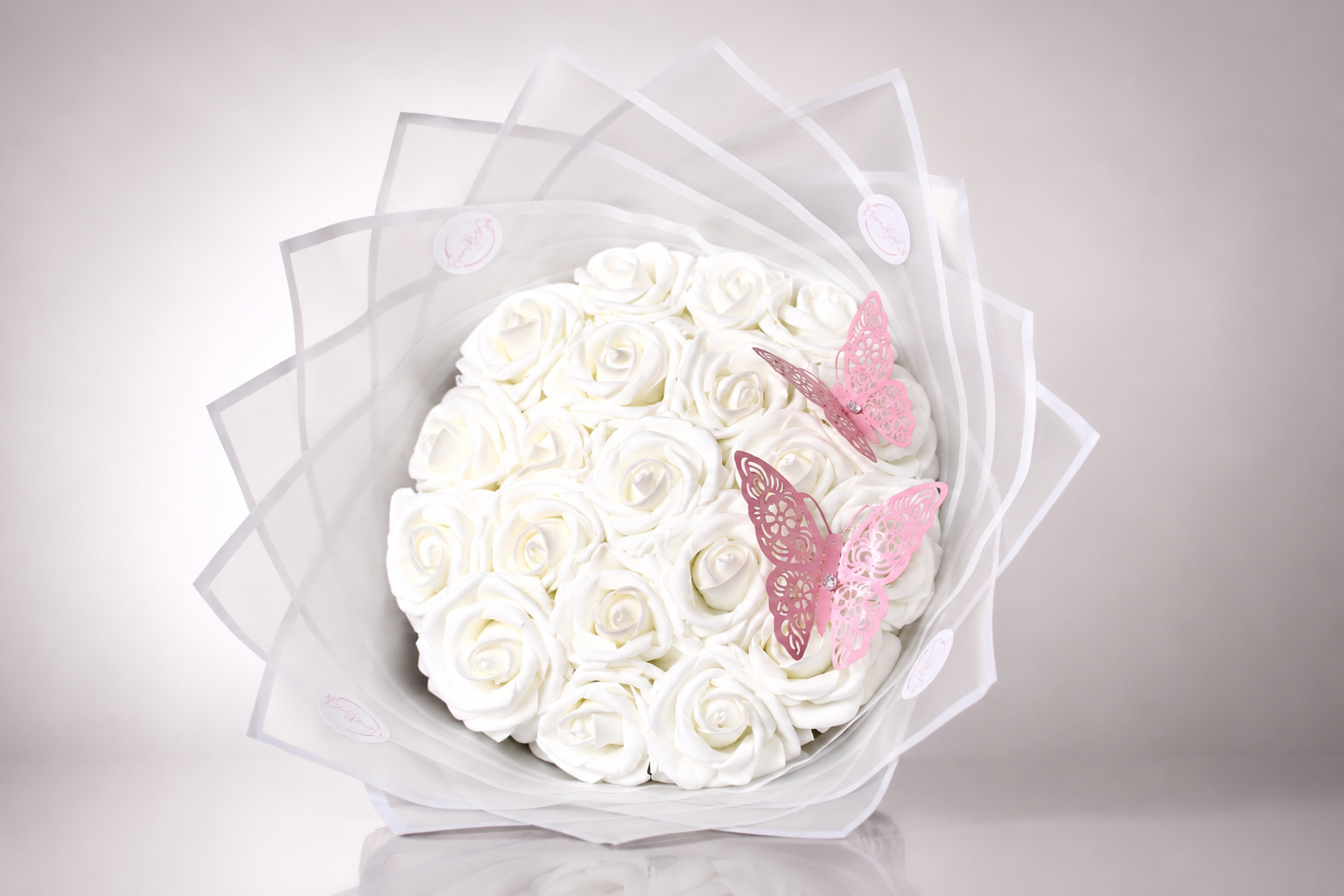 Weiß - Rosen Bouquet