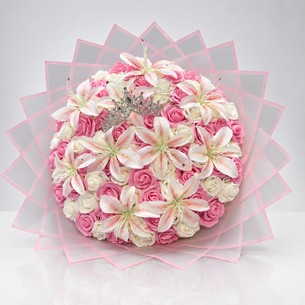 Mischrosen X Lilien Bouquet