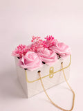 Rosen Box Weiß/ Rosa